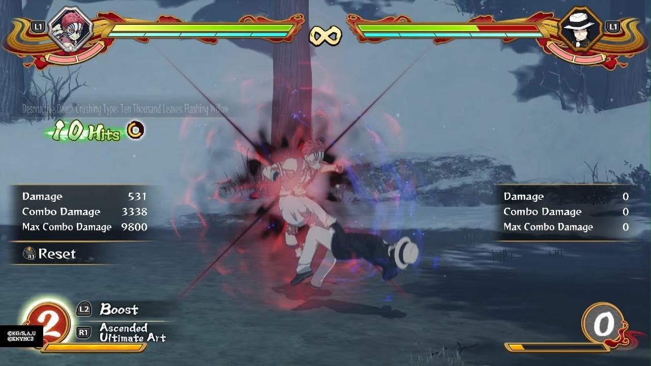 Akaza (infinity castle) 9800 dmg combo