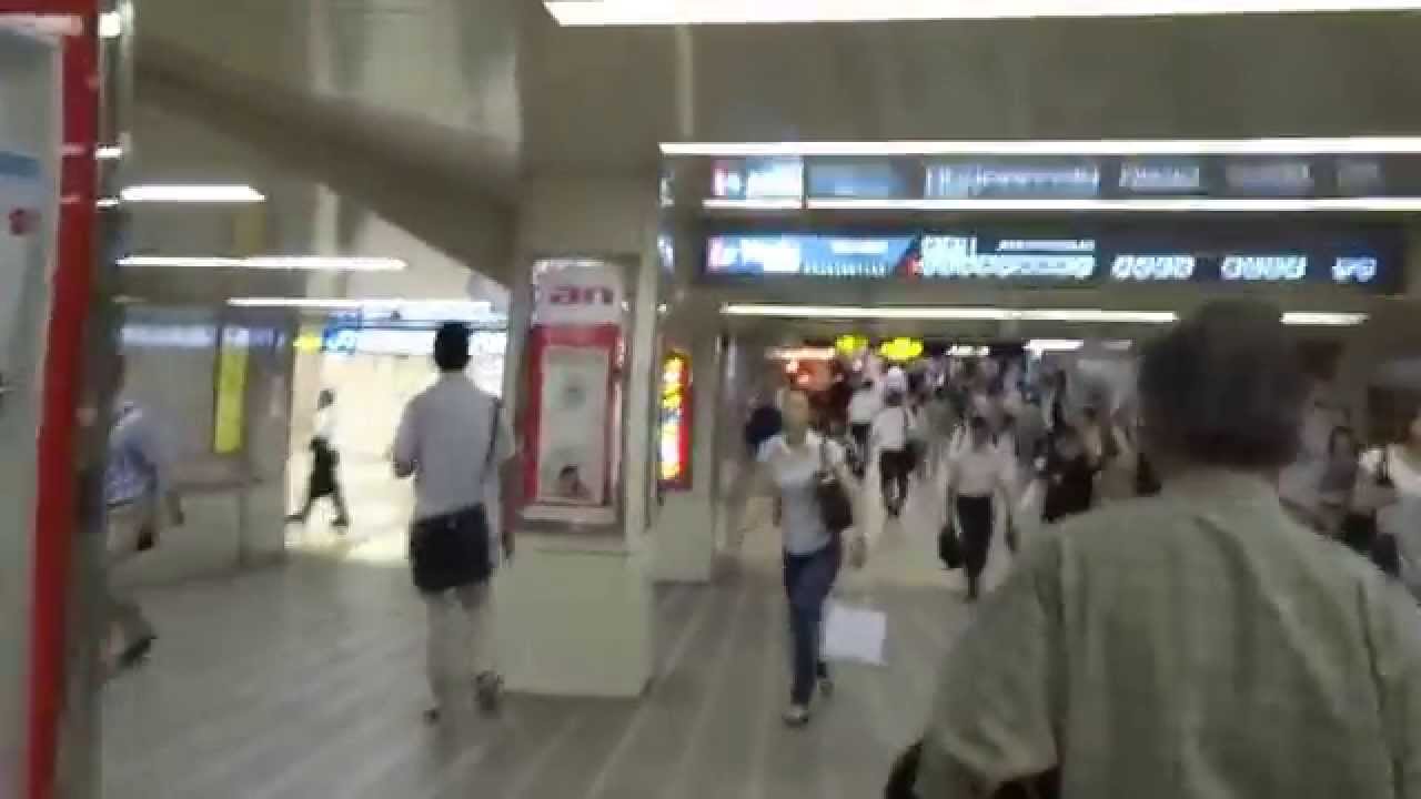 大阪キタ 地下鉄 西梅田からjr北新地駅まで Youtube
