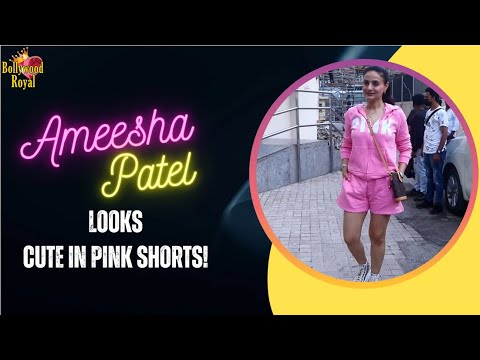Ameesha Patel Looks Cute In Pink Shorts! @BollywoodRoyal14