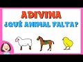 Jugamos a Adivinar ¿Qué animal falta? - Juego educativo para niños