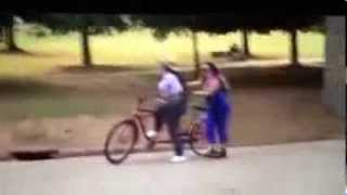 Tiny & Shekinah on bike