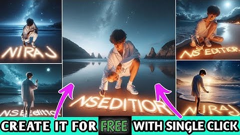 How To Create Viral 3D Ai Beach Name Image | Beach Name Bing Ai Viral Editing | Ai Photo Editing