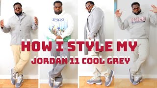 How To Style Air Jordan 11 Cool Greys 2021| Mens Casual Spring Streetwear Fashion Outfit Ideas