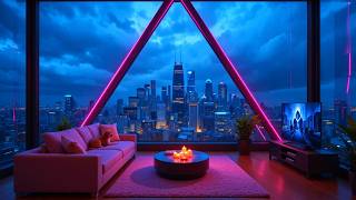 Serene Rain Night in Busan ☕️ Mellow Lofi Rain Ambience for Work, Study, Rest | Lofi Rain Playlist