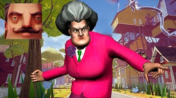 Hello Neighbor - New Neighbor Scary Teacher 3D Act 1 Gameplay Walkthrough Part 62