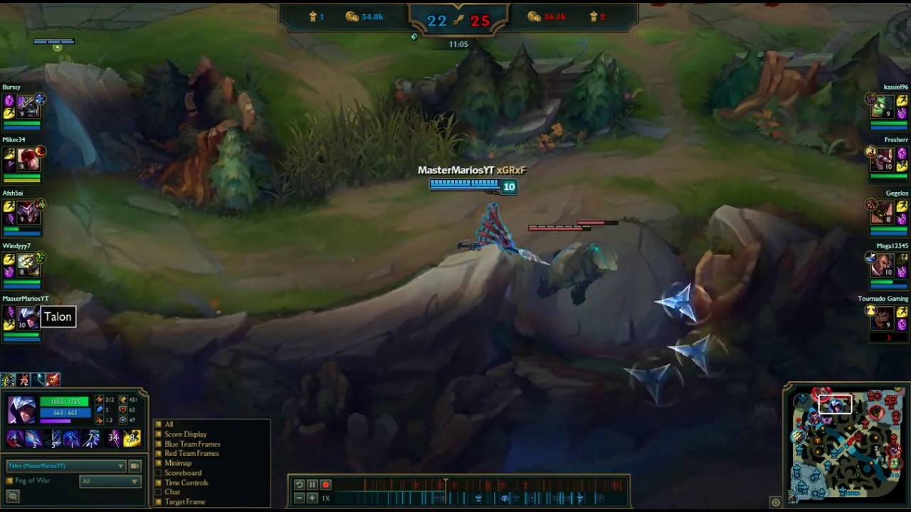 League Of Legends Gameplay #1 Talon (URF 2017)