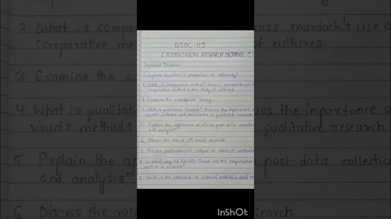 Bsoc 112 Important Questions 2024| IGNOU sociology classes| # shorts # Ignou 