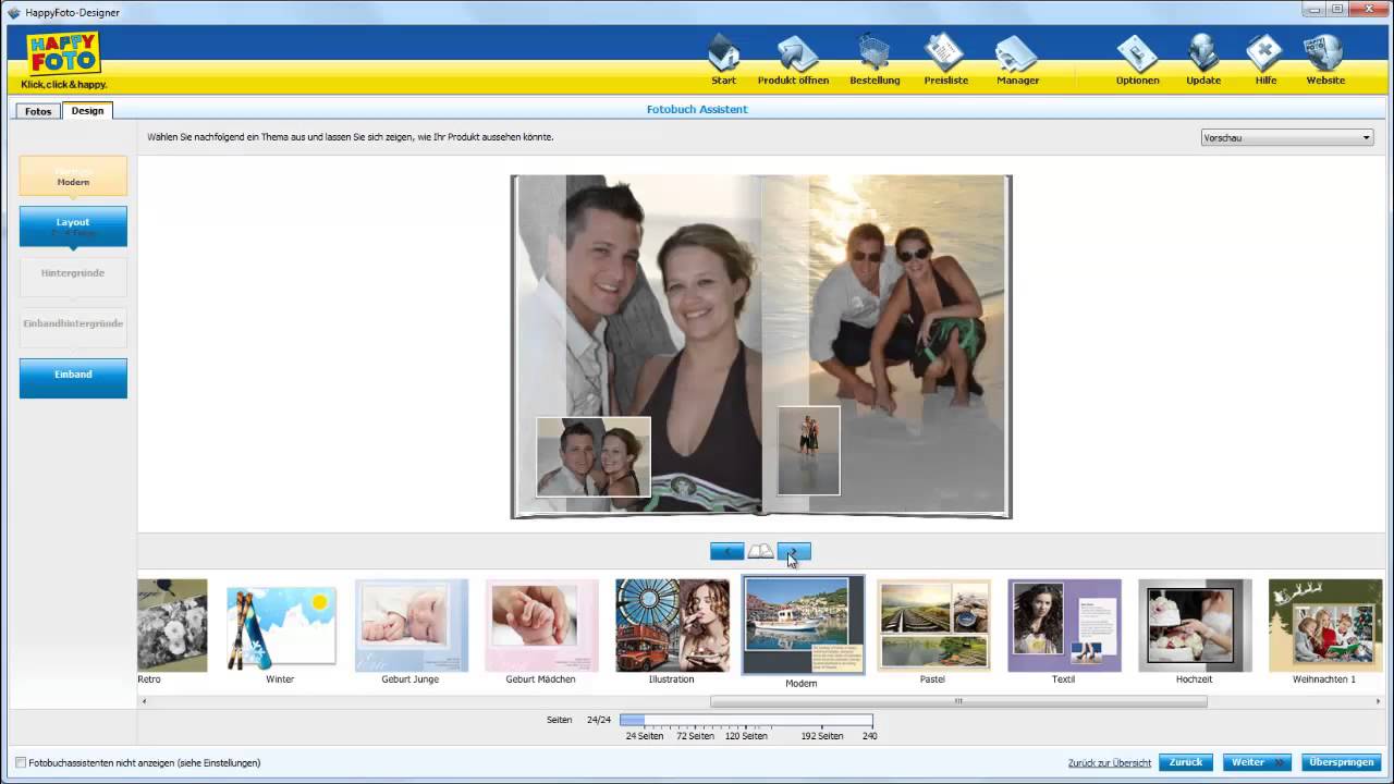 Schnellgestaltung Mit Dem Fotobuch Assistenten Youtube