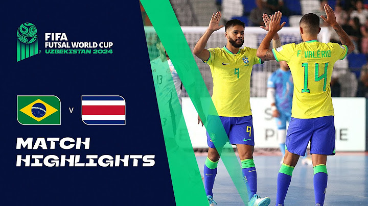 HIGHLIGHTS: Brazil v Costa Rica | FIFA Futsal World Cup Uzbekistan 2024