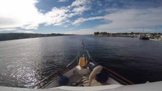 Grand Banks Astor På Vei Inn Til Hvasser