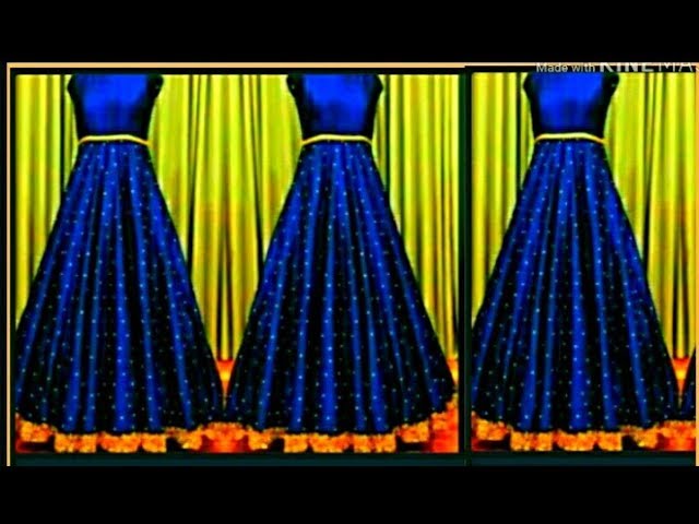 गर्मियों के लिए सीखे लॉन्ग गाउन बनाना कटिंग और सिलाई के साथ | floor length  gown cutting stitching - YouTube