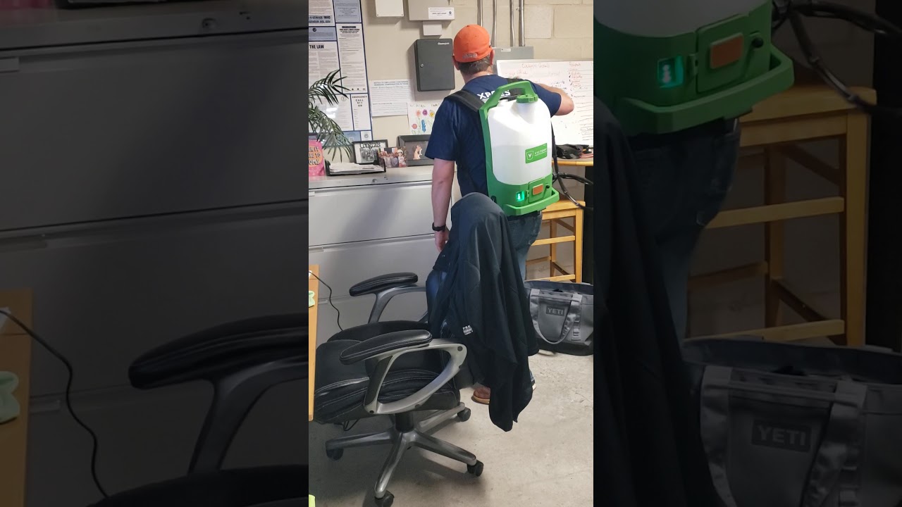 Testing our Victory Electrostatic Sprayer to combat Coronavirus