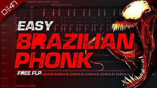 How To Make Easy Brazilian Phonk - FL Studio Tutorial( FREE FLP)