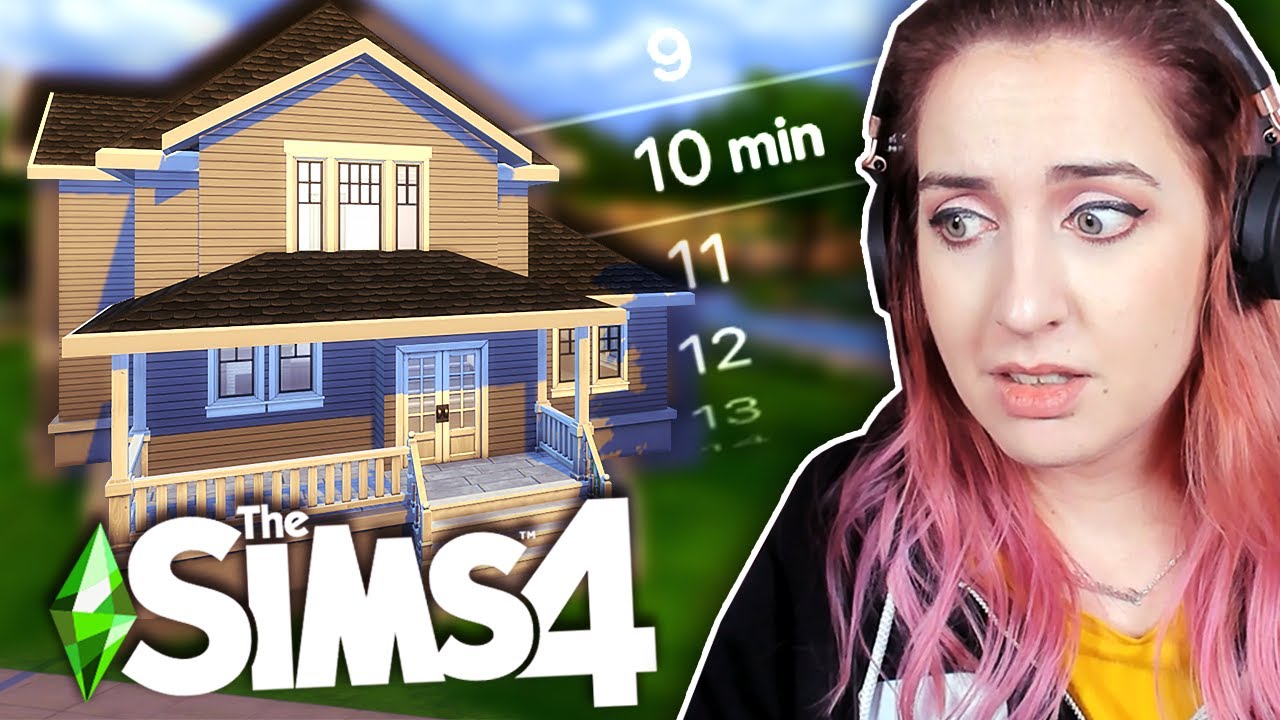 I tried to build a house for 8 Sims in 10 minutes... - YouTube
