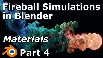Fireball Simulations in Blender Part 4 | Advanced Smoke, Fire and Spark Materials