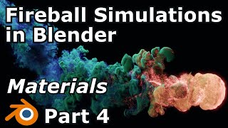 Fireball Simulations in Blender Part 4 | Advanced Smoke, Fire and Spark Materials