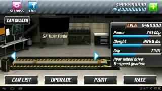 Drag Racing v1 6 31 Unlimited money and Rp + all cars Unlock No Root