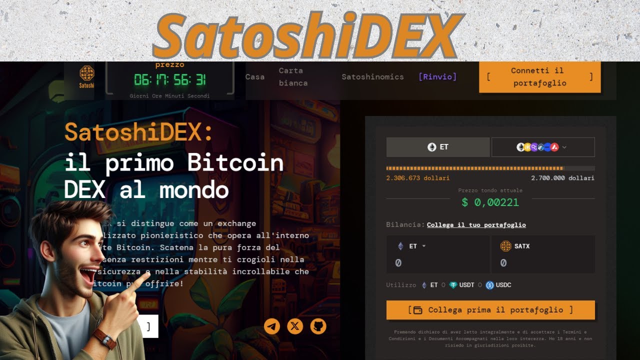 "SATOSHIDEX" , OPPORTUNITA' O RISCHIO, GIUSTO INVESTIRCI ? 🤨