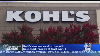 Kohl'S Closing Through At Least April 1