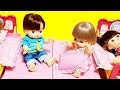 メルちゃんおままごとしよう♪ おうちにお友達のあおくんとゆかちゃんがお泊りにくるよ❤