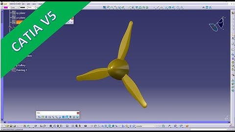 WW-109 Fighter Plane - Part 3 - Propeller - Catia v5 Training - GSD