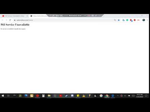 503 Service Unavailable /This site can’t be reached/ROBLOX error.