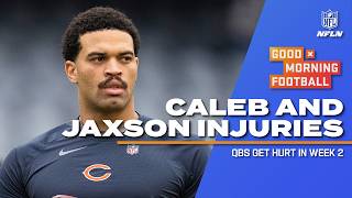 Discussing Caleb Williams getting carted off the field & Jaxson Dart walking off after injury | GMFB