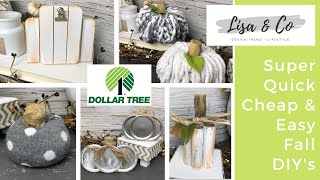 🍁Super QUICK, CHEAP &amp; EASY Dollar Tree Pumpkins  |  Pumpkins using Non-Craft Supplies | Lisa &amp; Co