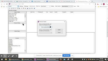 0.1 How to create a personal folder in Winlink Express