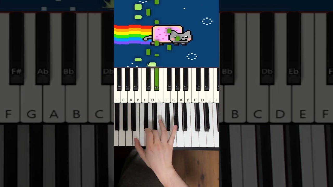Nyan Cat EASY Piano Tutorial