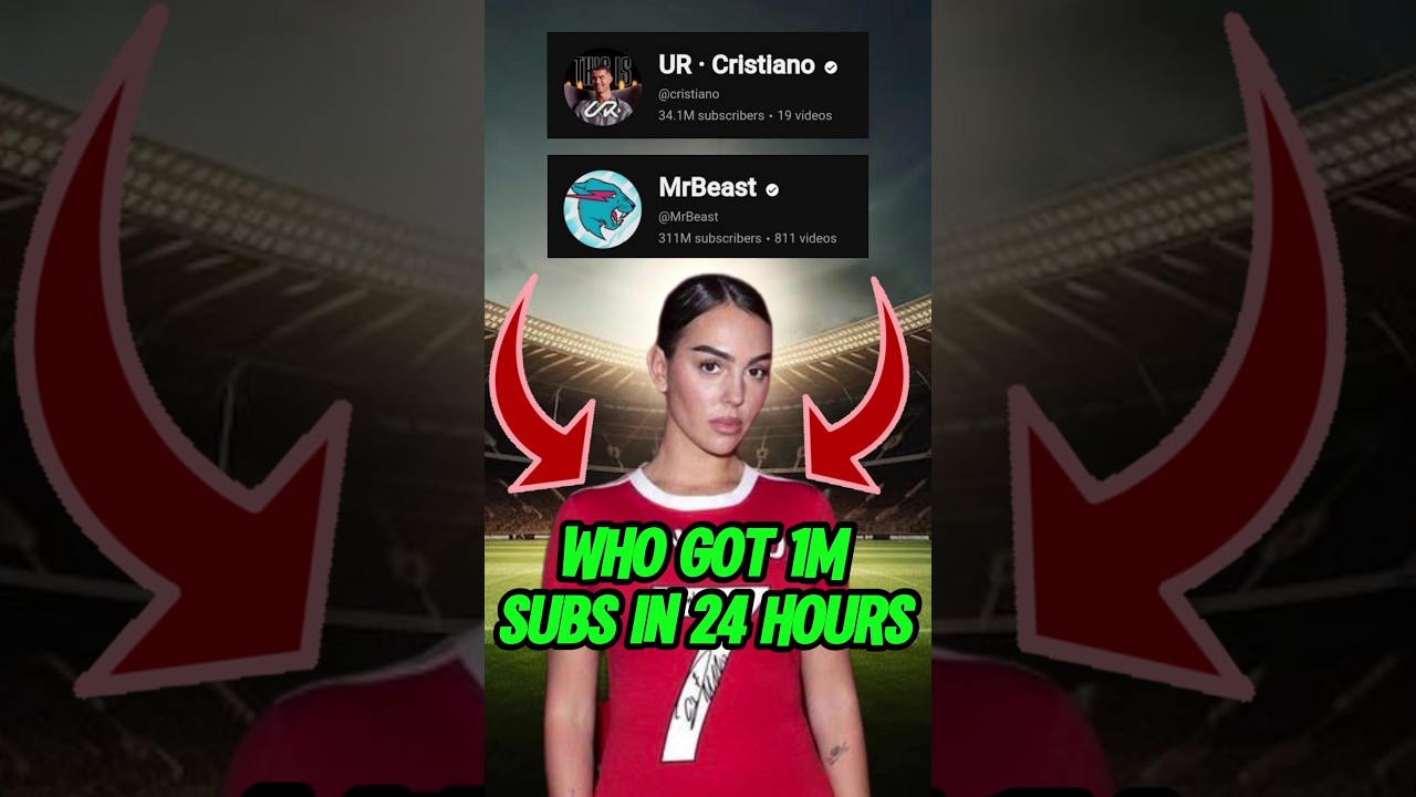 Ronaldo vs Mr. Beast Subscriber Count | Ronaldo YouTube Channel | UR · Cristiano 