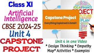 Capstone Project| Class11| Artificial Intelligence| Class XI|CBSE| Skill Subject| NEP| Introduction