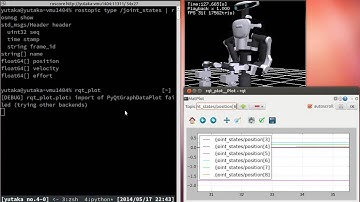 Visualization of ROS topic "/joint_states/positions" by rqt_plot