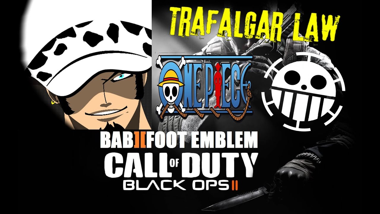 COD Black Ops 2 Emblem Tutorial - One piece Trafalgar Law V2