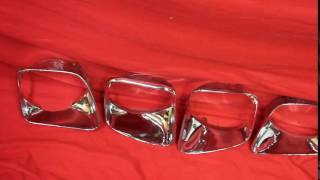 Chrome Plate Headlight Bezels