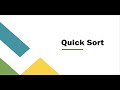 Learn Quick Sort With Example In Easy Way
