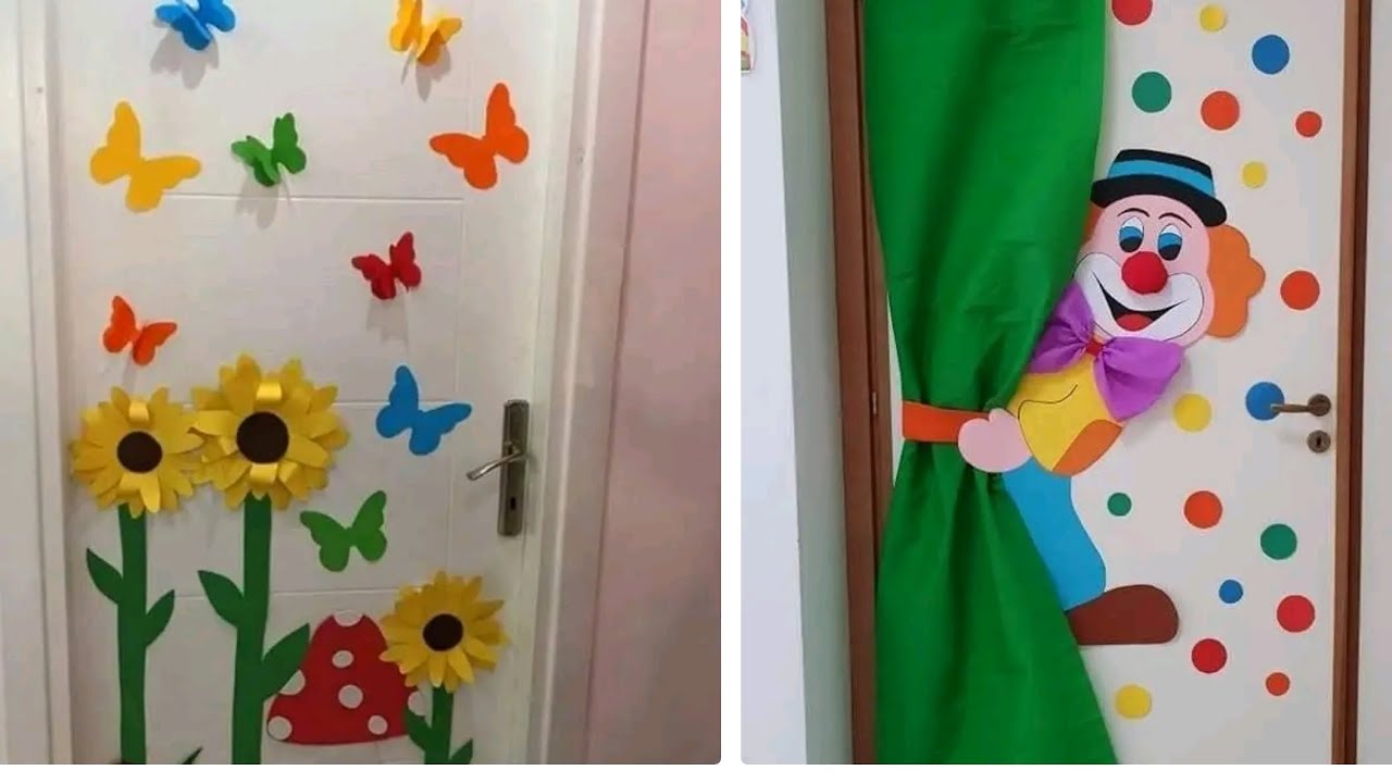 افكار لتزيين أبواب أقسام التعليم الأولي décoration des portes des classes d'éducation préscolaire