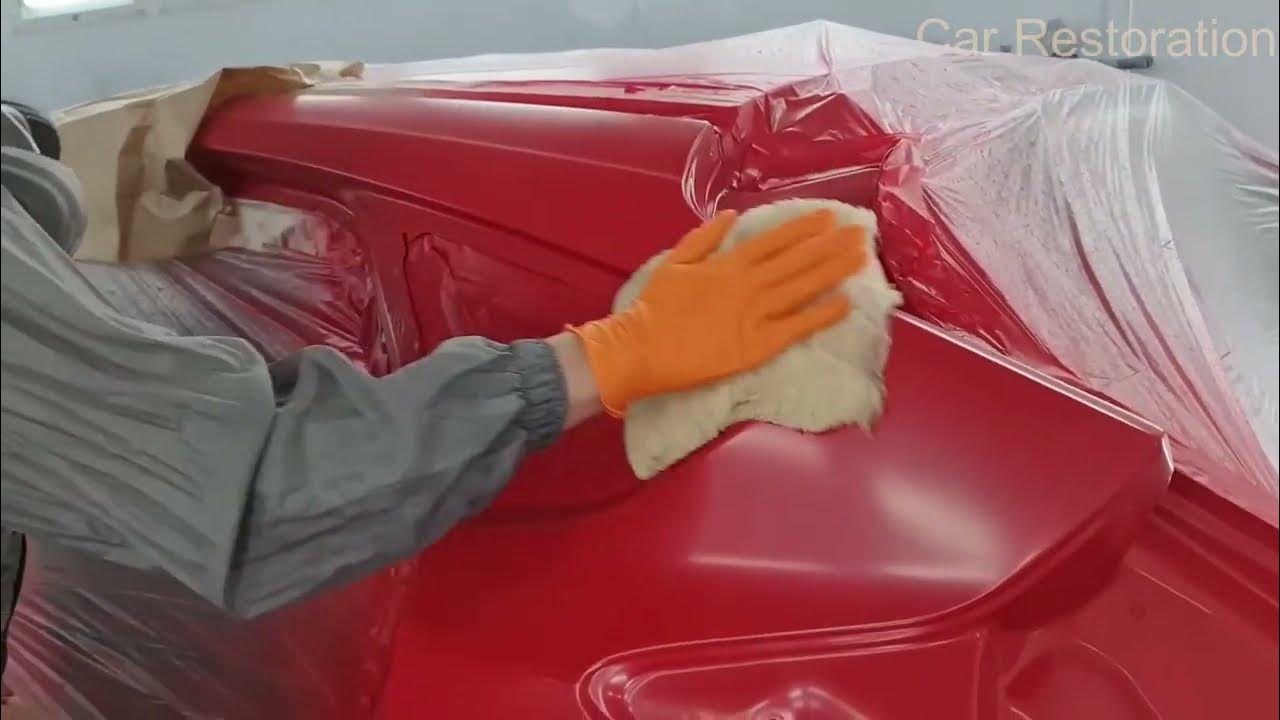 Car Restoration Ford Focus car Rear Fender Replacement! Straightening