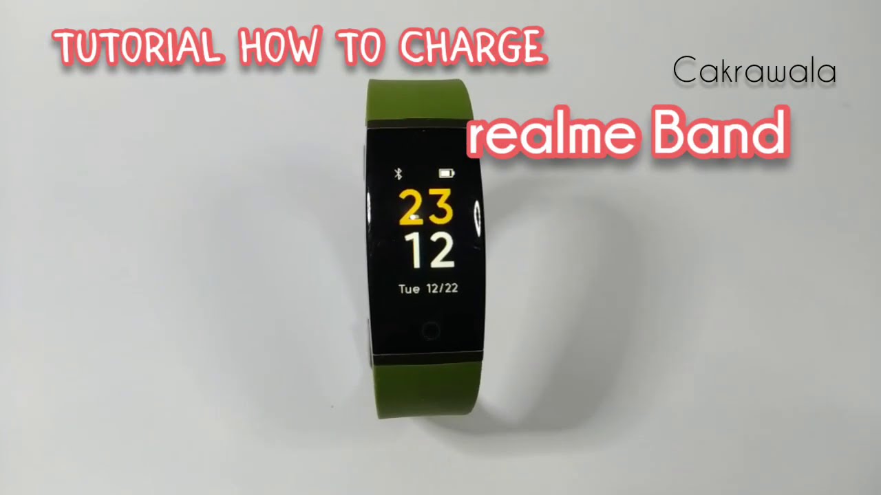 Tutorial how to charge / turn on realme Band smartwatch
