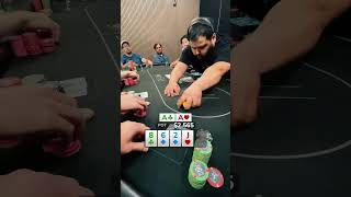 Pocket Aces vs. 7-2: $14,000 Pot Showdown! #shorts
