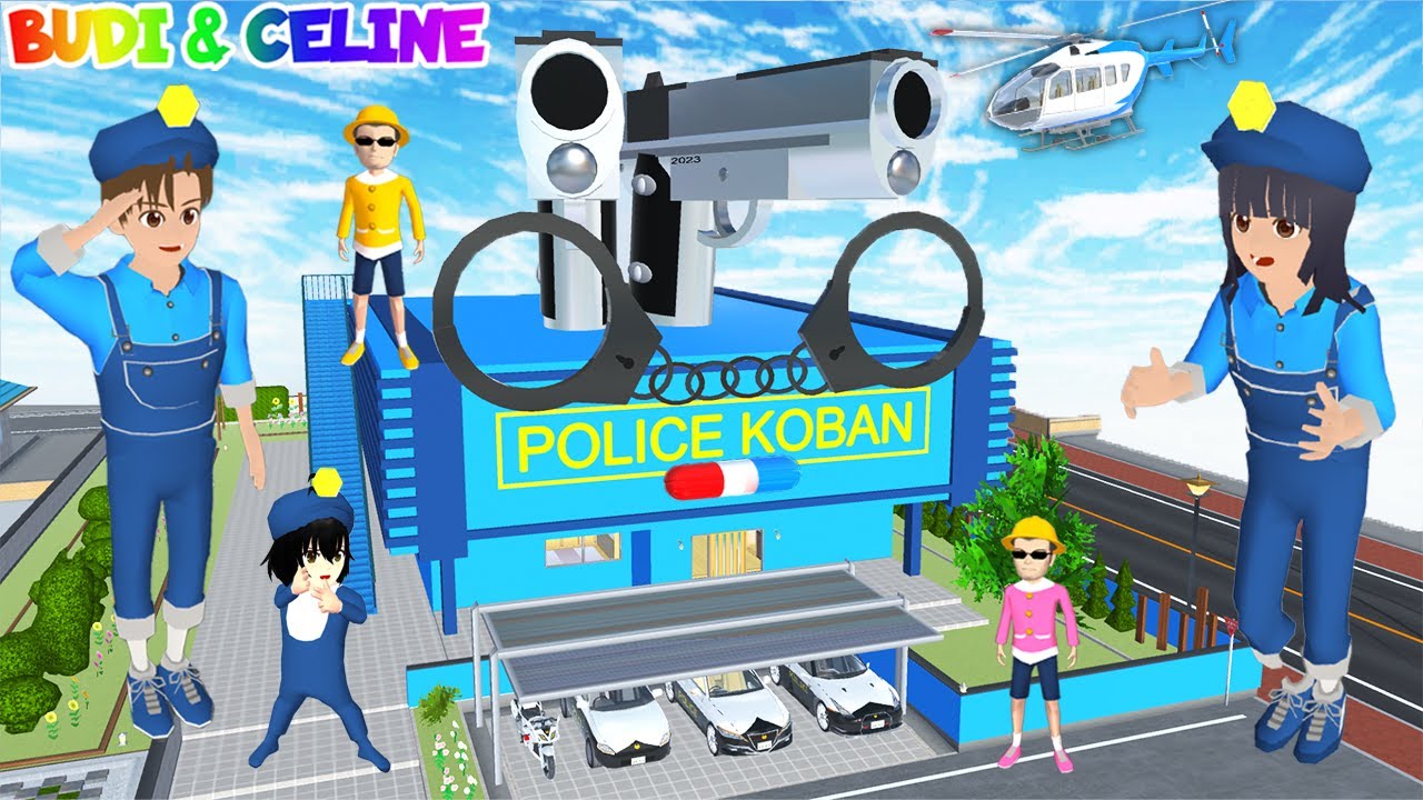 Yuta Mio Sang Penyelamat Jadi Polisi 🚨 Buat Markas Polisi Koban Baru | Ada Pistol & Borgol Raksasa