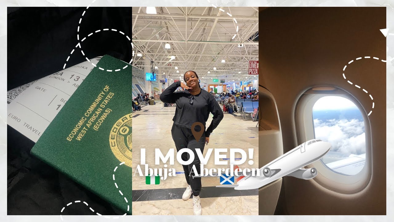 TRAVEL VLOG NIGERIA TO THE UK (SCOTLAND) Abuja to Aberdeen, Flying