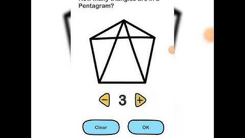 brain out level 16 how many triangles are in a pentagram Walkthrough solution
