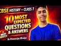 History CBSE class 7th most expected questions answer by Dhananjay bhaiya 