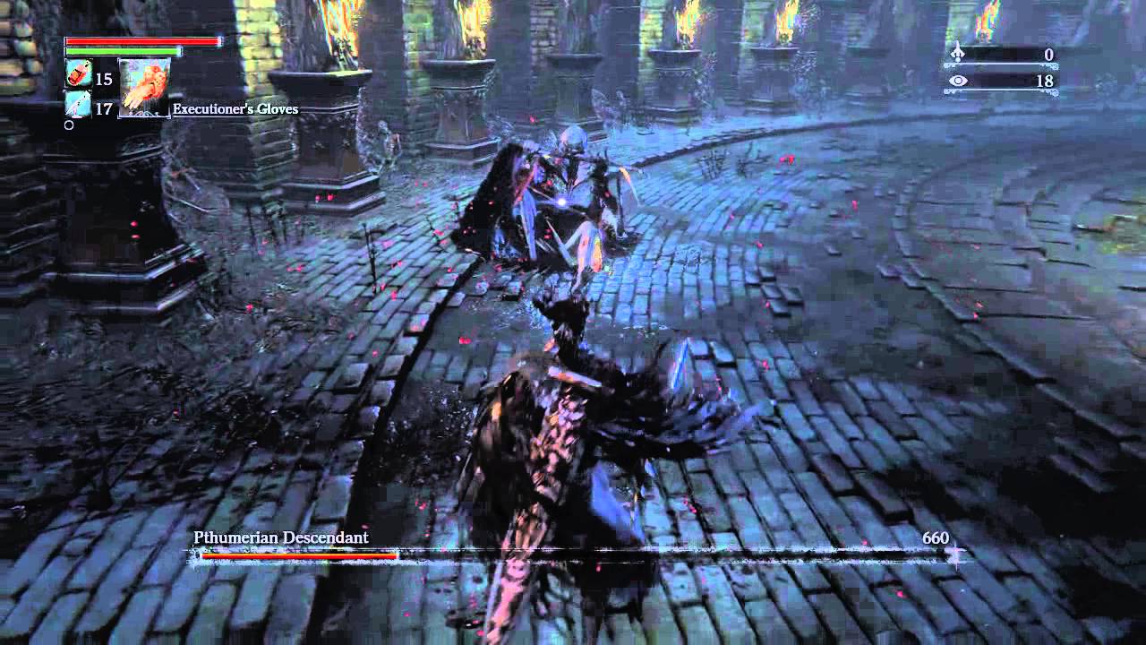 Bloodborne - Depth 5 cursed rotten fetid Pthumerian Descendant - YouTube