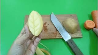 Kreasi Stempel dari Wortel dan Kentang