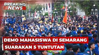 🔴BREAKING NEWS - Demo Mahasiswa di Semarang Tuntut Evaluasi MBG hingga Turunkan Harga BBM