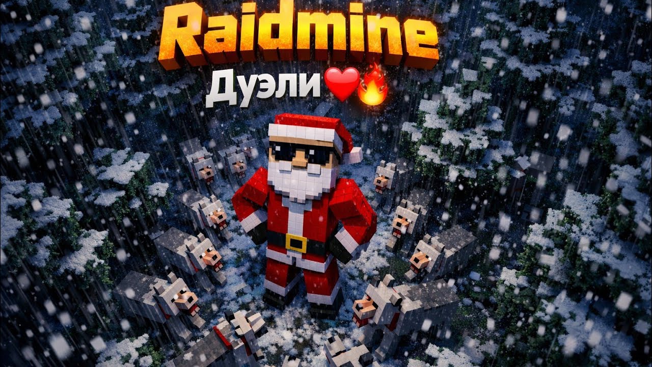 Легендарный захват дуэлей на сервере Raidmine❤️‍🔥❤️⚡🎸😍 Айпи: mc.raidmine.com мой тг @Moroz228qq 