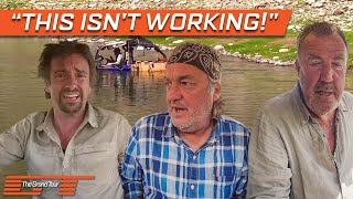 Clarkson And May Jump In Freezing River To Save John The Kit Car The Grand Tour