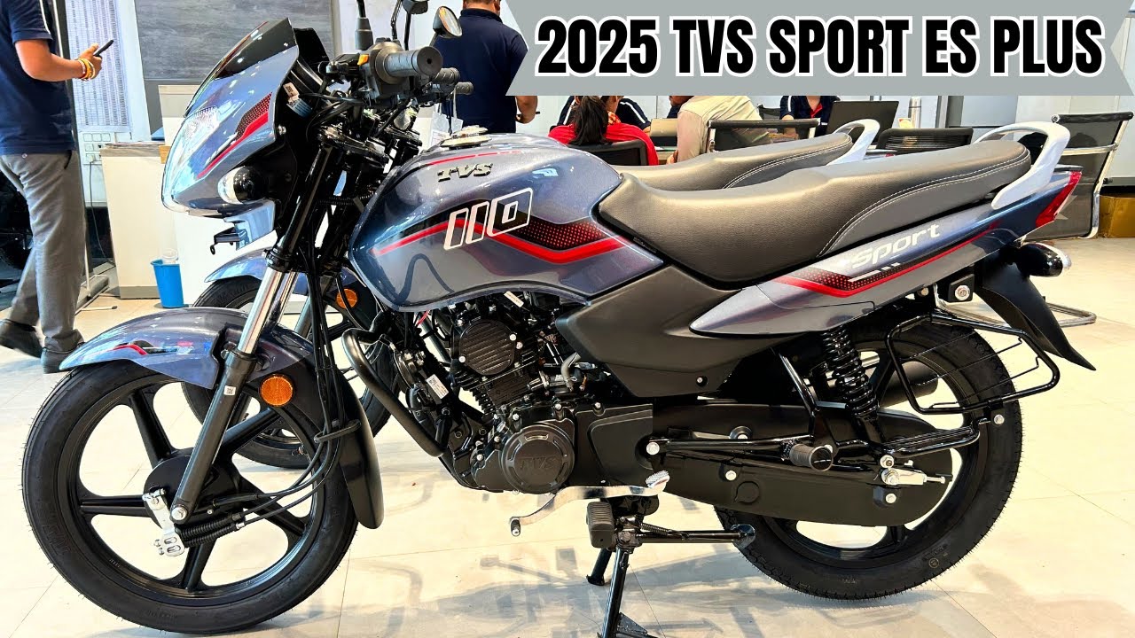 2025 TVS SPORT 110 ES PLUS: Fuel Efficiency, Comfort & More! - YouTube